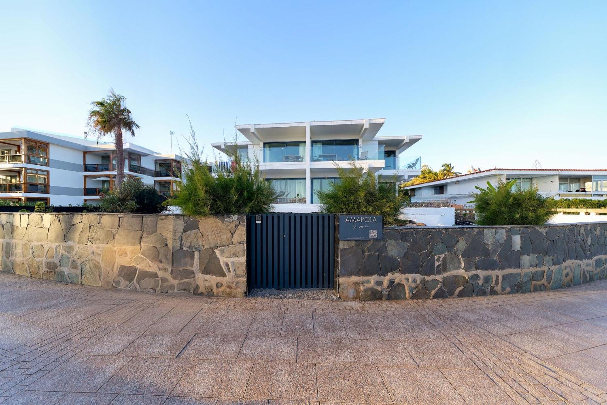 Amapola Blue Sea - Recien Reformado, Frente Al Mar Apartment San Agustin  Exterior photo